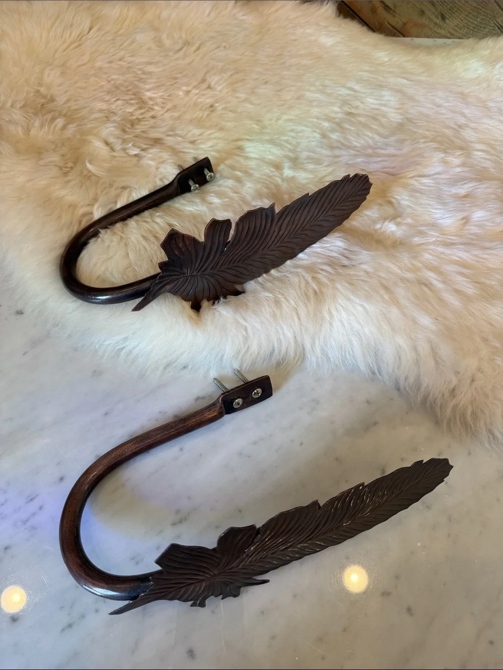 Magical Thinking Boho Feather Curtain Tie-Back Set of 2